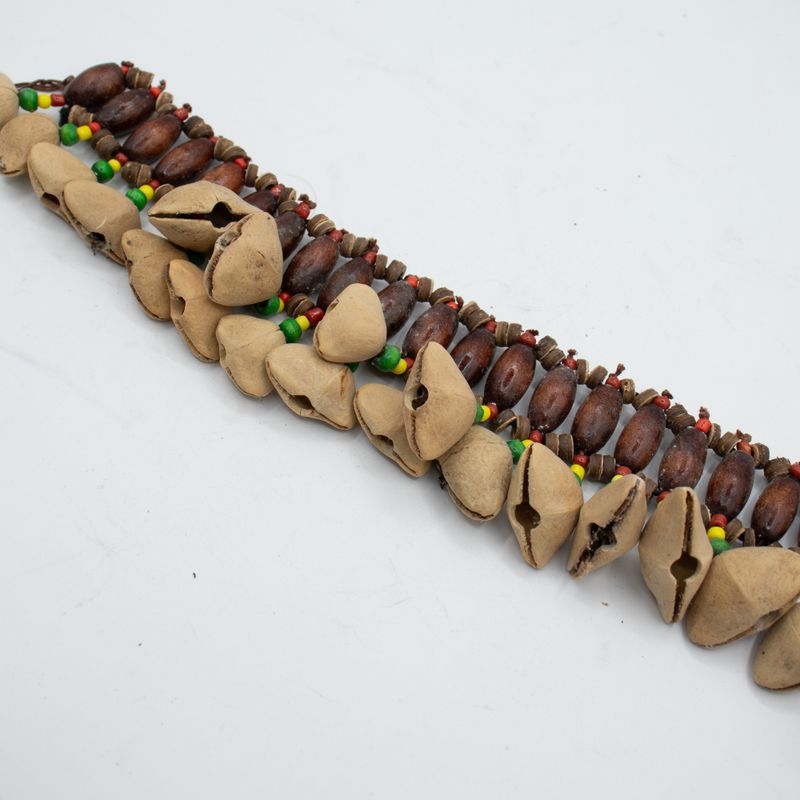 Shaker de cheville en coquillages Kenari - Bracelet à cliquetis (20 coquillages)