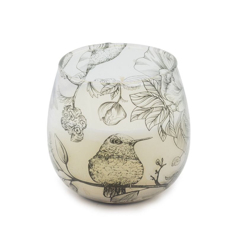 Bougie Illustrée en Verre – Collection Dessinée par la Flamme – Petit Modèle