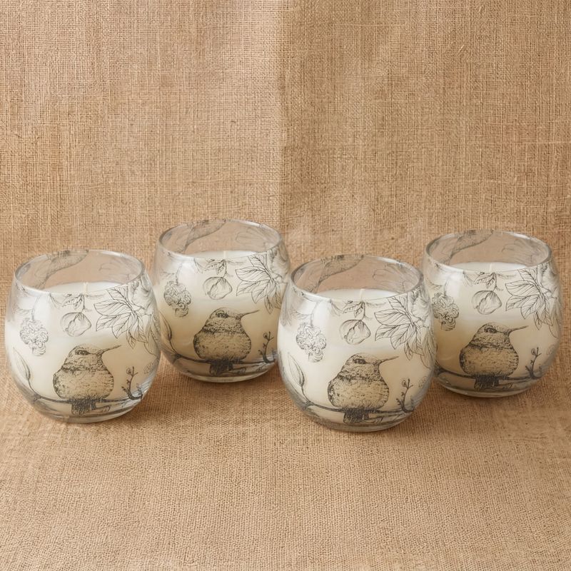Bougie Illustrée en Verre – Collection Dessinée par la Flamme – Petit Modèle