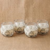 Bougie Illustrée en Verre – Collection Dessinée par la Flamme – Petit Modèle