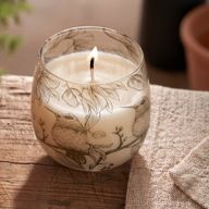 Bougie Illustrée en Verre – Collection Dessinée par la Flamme – Moyen