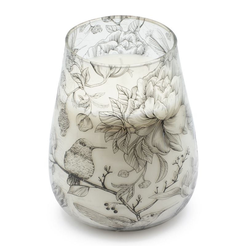 Bougie Illustrée en Verre – Collection Dessinée par la Flamme – Grand Modèle