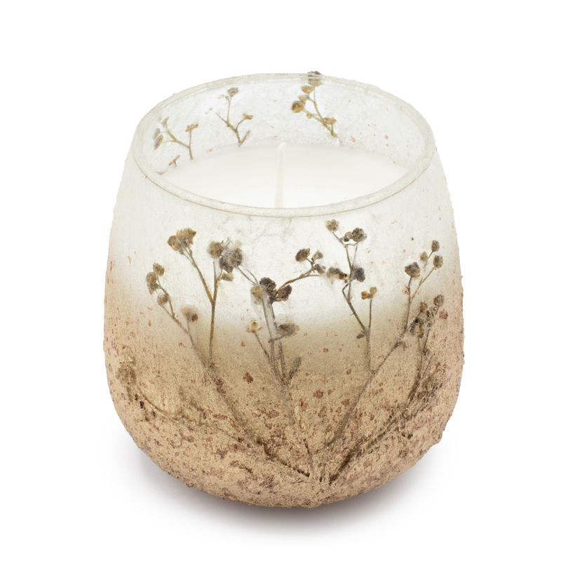 Bougie en Verre Forêt Lumineuse – Modèle Moyen