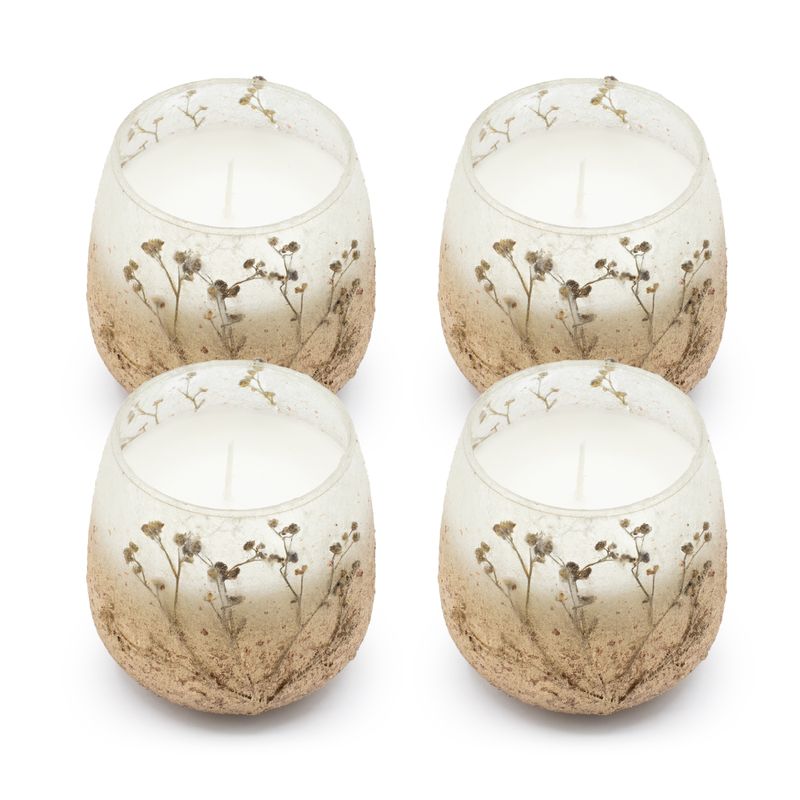 Bougie en Verre Forêt Lumineuse – Modèle Moyen