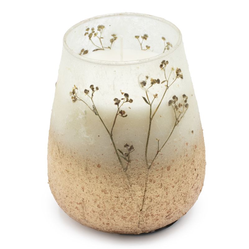 Bougie en Verre Forêt Lumineuse – Grand Modèle