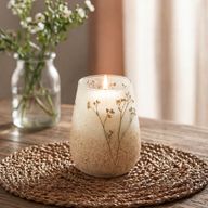 Bougie en Verre Forêt Lumineuse – Grand Modèle