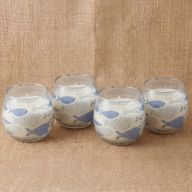 Bougie en Verre Motif Poissons – Petit Modèle