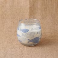 Bougie en Verre Motif Poissons – Petit Modèle