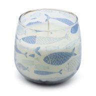 Bougie en Verre Poisson Marin – Modèle Moyen
