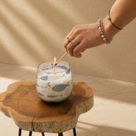 Bougie en Verre Poisson Marin – Modèle Moyen