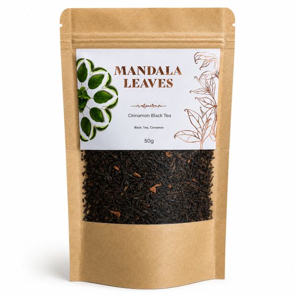 Thé Mandala Leaves – Thé Noir Bio à la Cannelle – 50 g