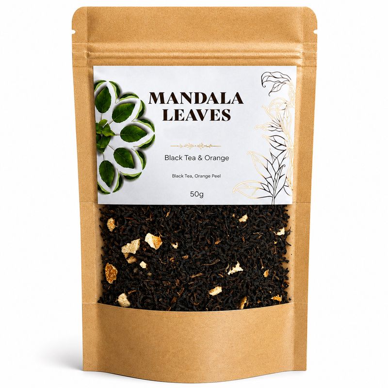 Thé Mandala Leaves – Thé Noir Bio à l’Orange – 50 g