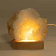 Socle LED USB Carré en Bois 8 cm – Blanc Froid/Chaud/Jour