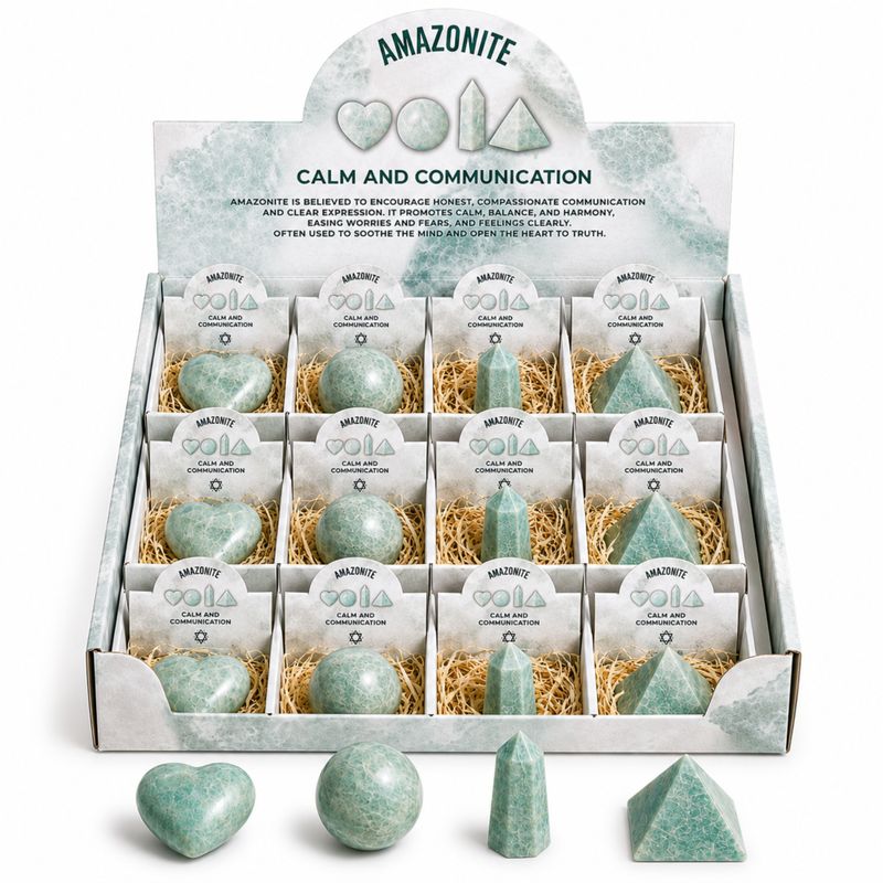 Gemmes Assorties en Présentoir Prêt à la Vente – Gemmes Naturelles Assorties
