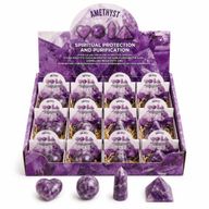 Gemmes Assorties en Présentoir Prêt à la Vente – Améthyste