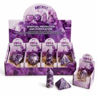 Gemmes Assorties en Présentoir Prêt à la Vente – Améthyste