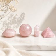 Gemmes Assorties en Présentoir Prêt à la Vente – Quartz Rose
