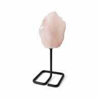 Spécimen de Quartz Rose sur Socle Métallique