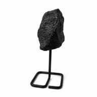 Échantillons minéraux sur socle métallique - Tourmaline noire