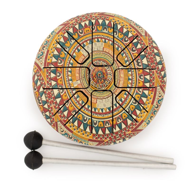 Petit Tambour Hapi Om Mandala – 13x9 cm