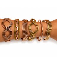Bracelets Ondes Élémentaires en Cuivre – Modèles Assortis