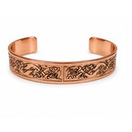 Bracelets Style Médiéval en Cuivre Massif – Gravures Affirmations Assorties