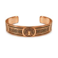 Bracelets Style Médiéval en Cuivre Massif – Gravures Affirmations Assorties