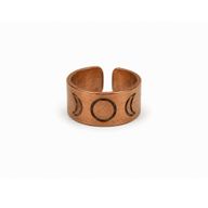 Bagues en Cuivre Artisanales avec Symboles – Motifs Assortis