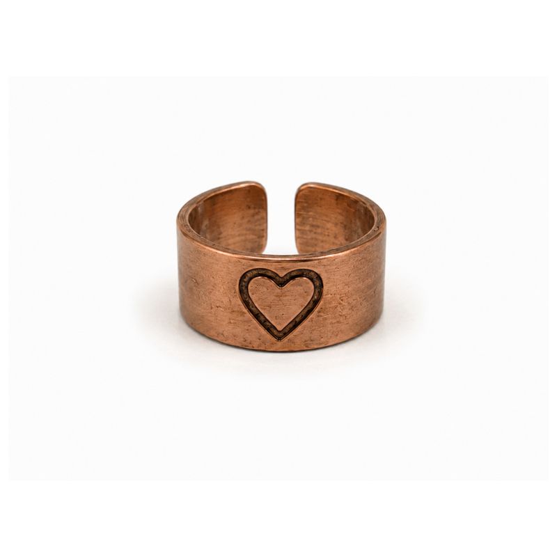 Bagues en Cuivre Artisanales avec Symboles – Motifs Assortis