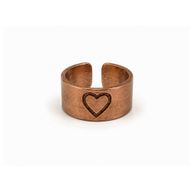 Bagues en Cuivre Artisanales avec Symboles – Motifs Assortis