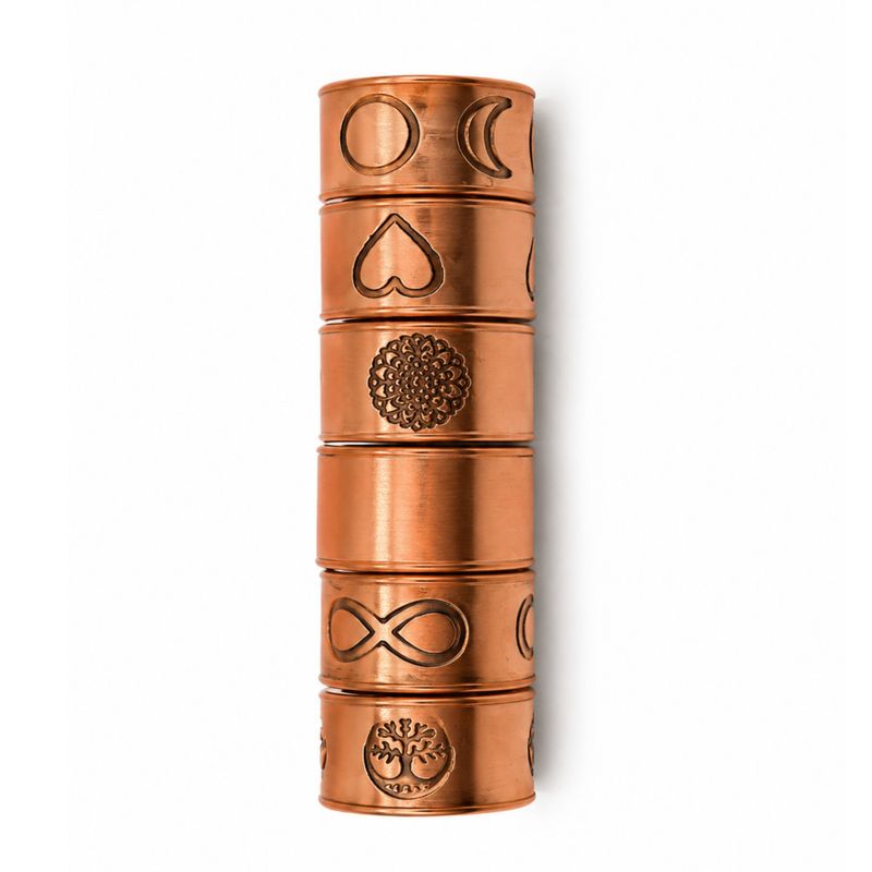 Bagues en Cuivre Artisanales avec Symboles – Motifs Assortis