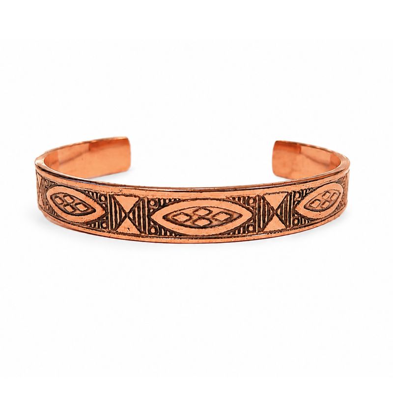 Bracelets en Cuivre Massif - Énergie Nomade - Gravures Assorties