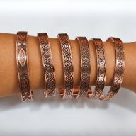 Bracelets en Cuivre Massif - Énergie Nomade - Gravures Assorties