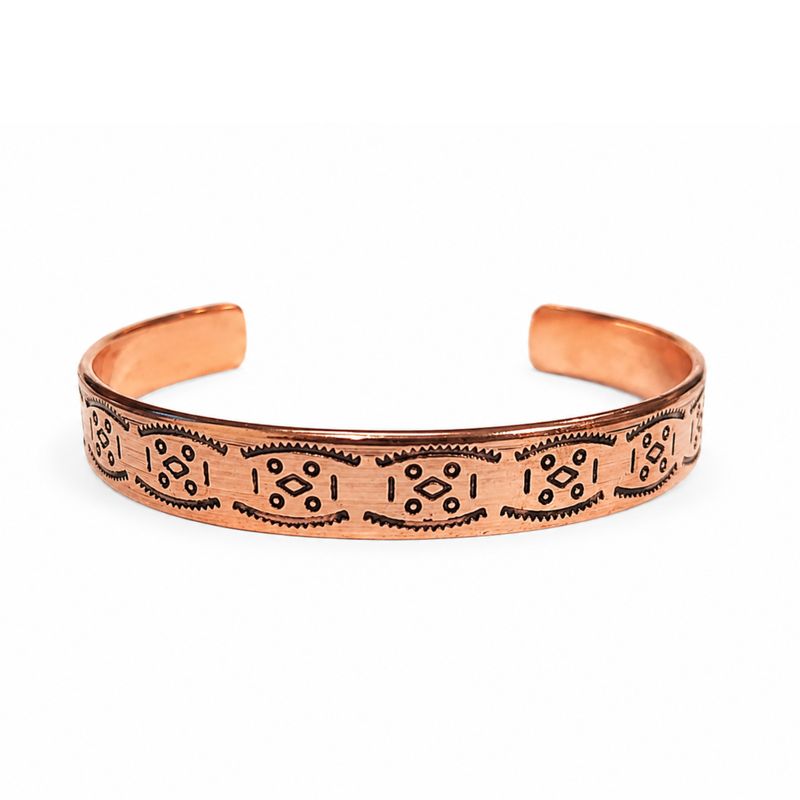 Bracelets en Cuivre Massif - Énergie Nomade - Gravures Assorties