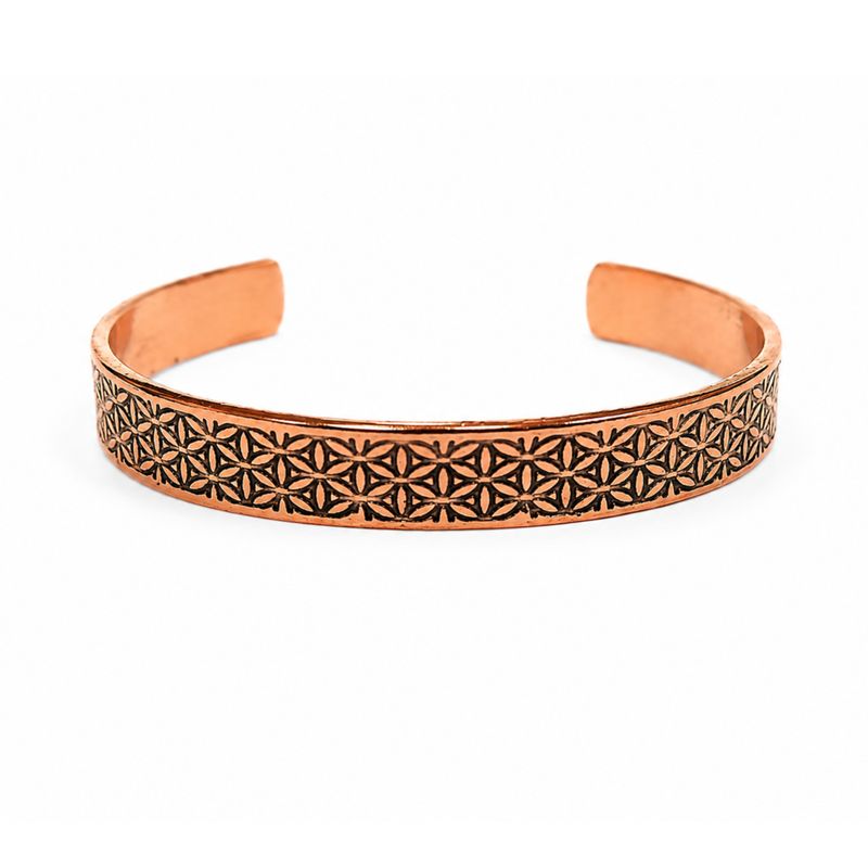Bracelets en Cuivre Massif - Énergie Nomade - Gravures Assorties