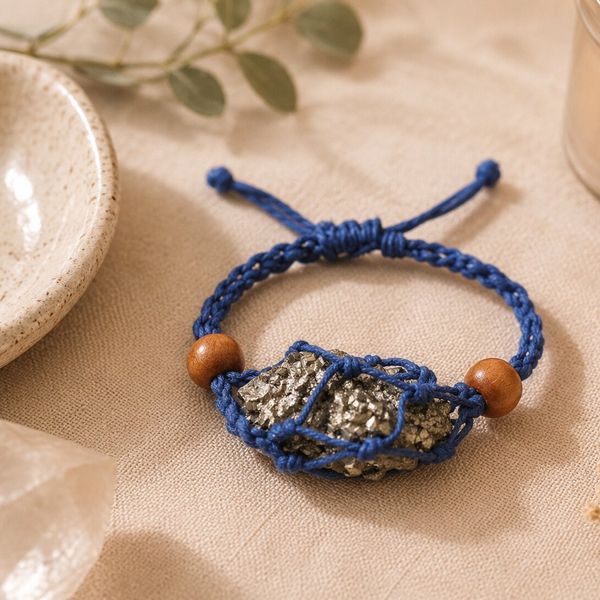 Bracelet en cordon pour pierres précieuses en cristal