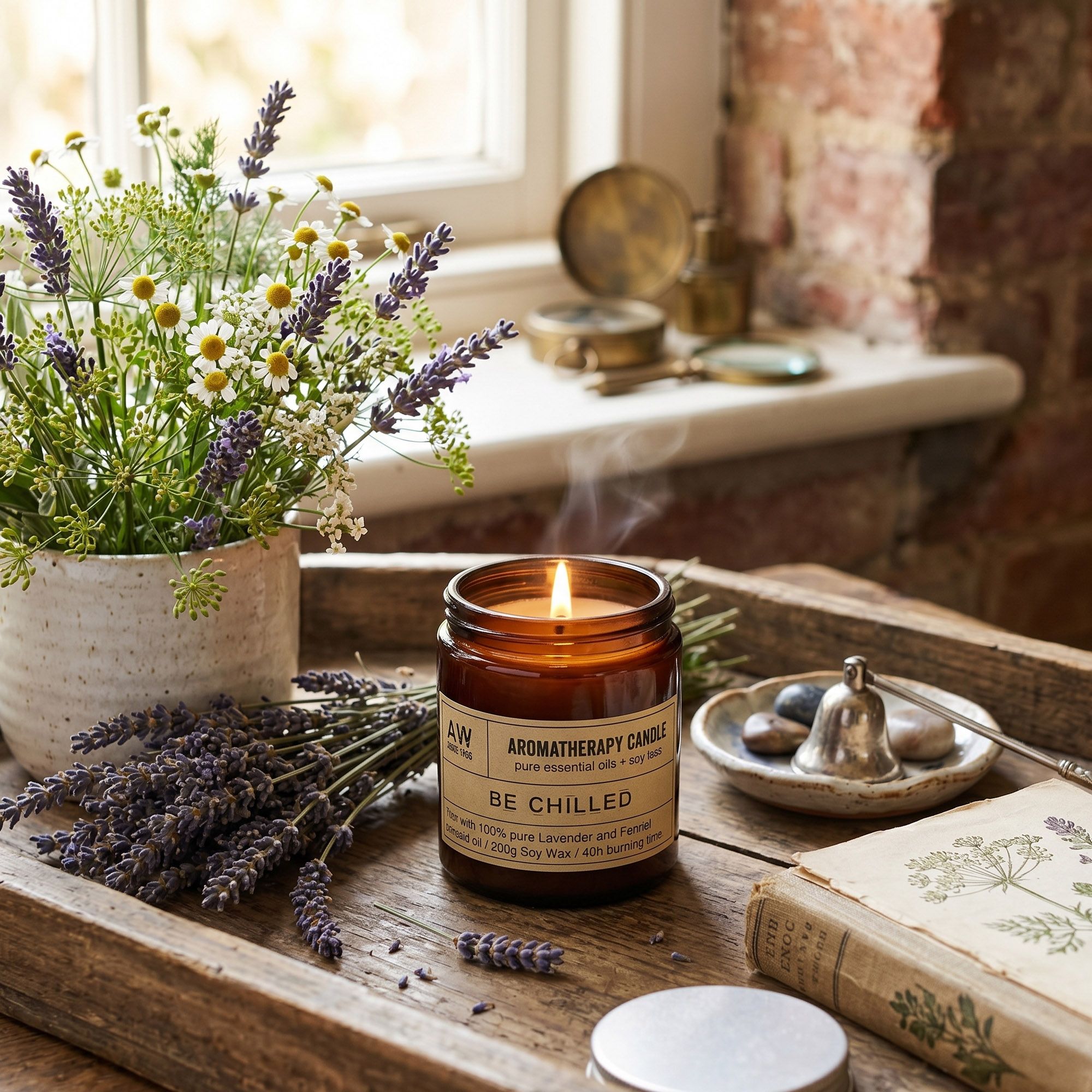 Bougies Soja Aromathérapie en Pot 200g