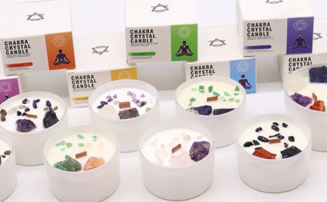 Bougie de Chakra en Verre