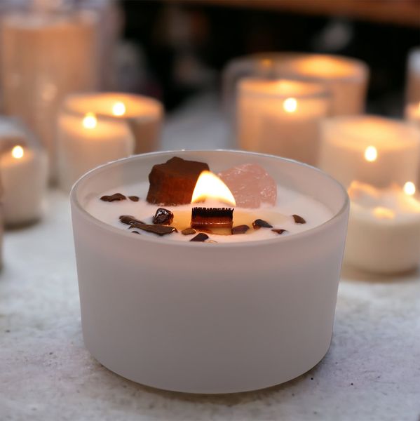 Bougie de Chakra en Verre