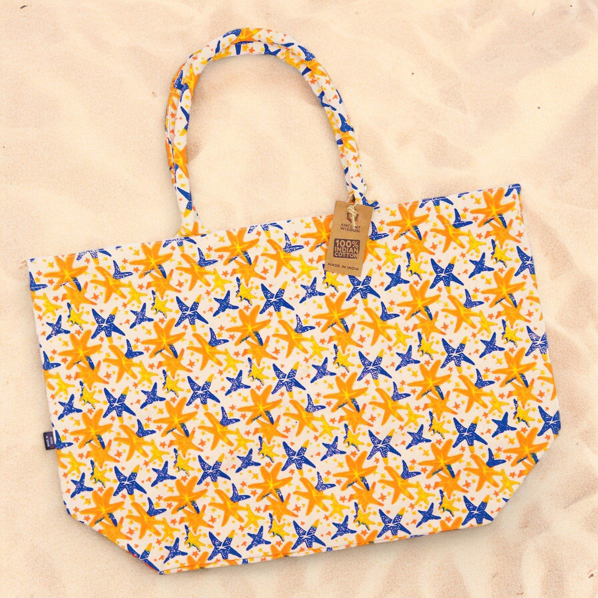 Grands Sacs Fluo en 100% coton indien