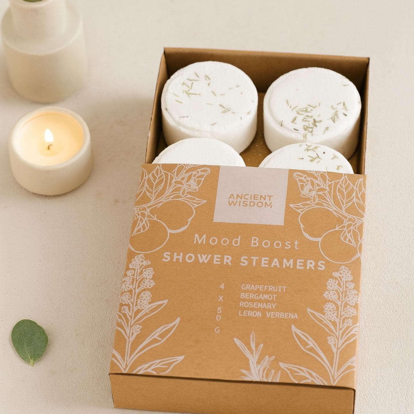 Galets de Douche Effervescents Zen aux Huiles Essentielles