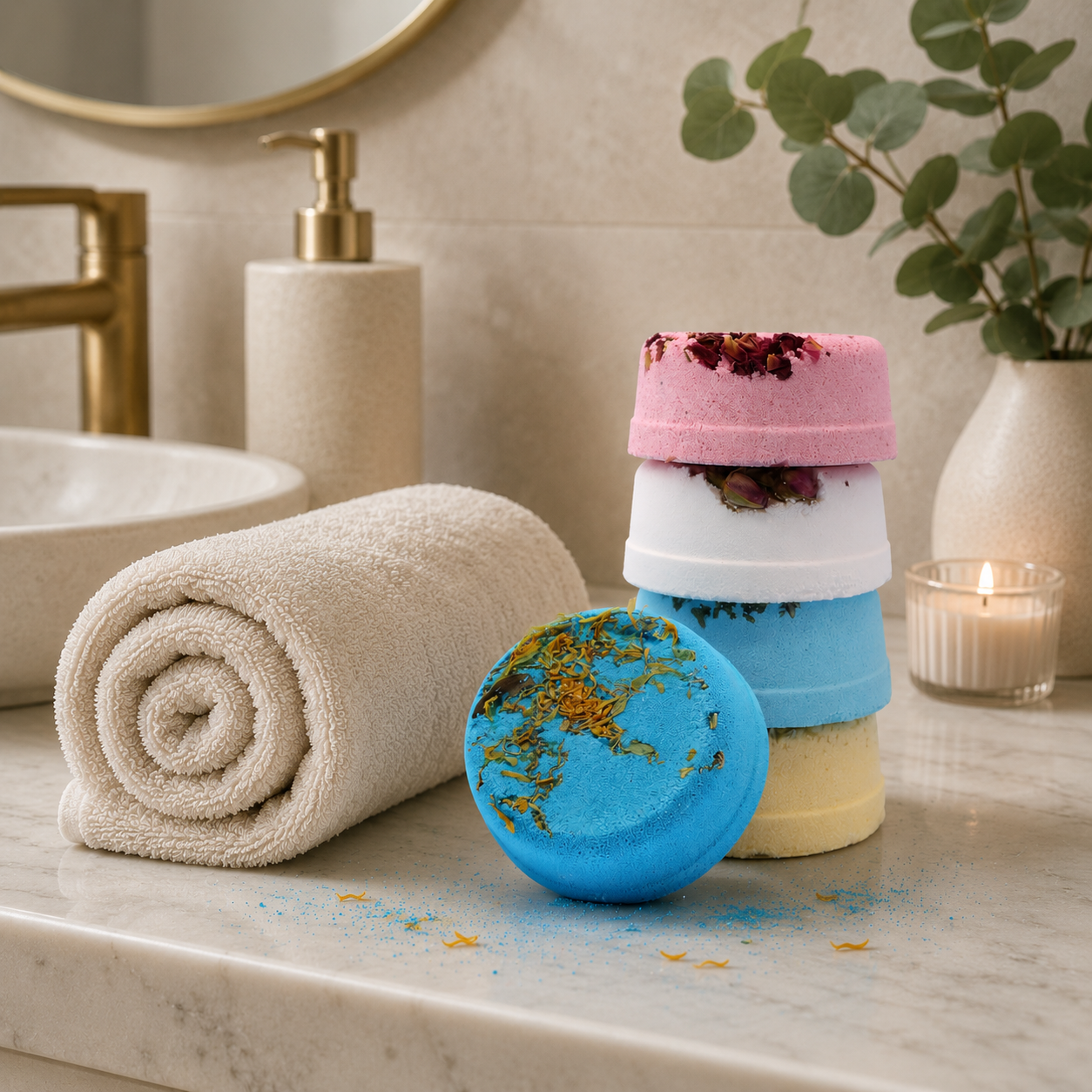 Galets de Bain Effervescents – 200 g