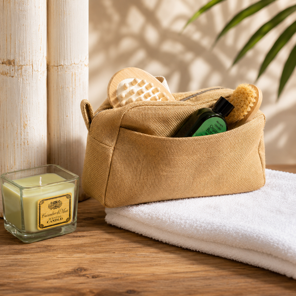 Trousse de toilettes en Jute