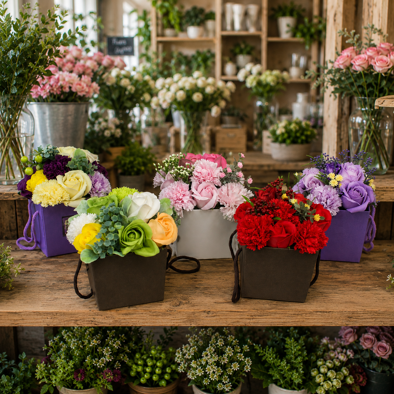 Fleurs de Savon de Luxe – Bouquets & Coffrets Cadeaux
