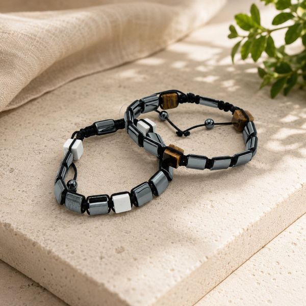 Bracelet Shamballa Hématite Magnétique