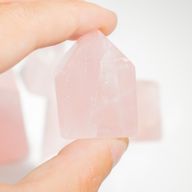 Pointes de gemme en vrac  - Quartz rose indien (env. 8 pièces)