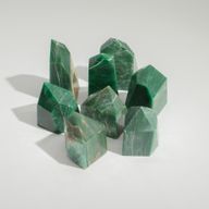 Pointes de gemme en vrac - Jade Indien (env. 8 pièces)