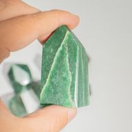 Pointes de gemme en vrac - Jade Indien (env. 8 pièces)