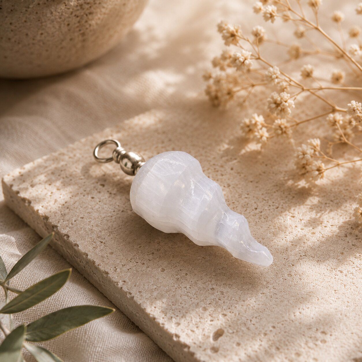 Pendentif en Sélénite