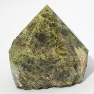 Pointes polies de pierres précieuses en vrac - Épidote, qualité A (environ 5-6 pièces)